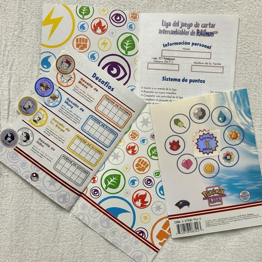 Pokémon League TCG Badge Book 