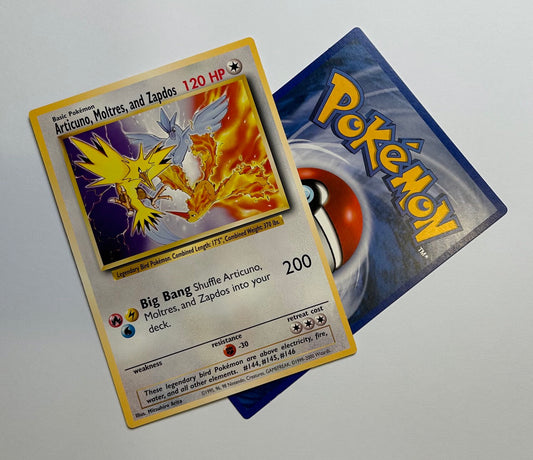 POKEMON Articuno Moltres Zapdos Jumbo PROMO Card 1999 Wizards Legendary
