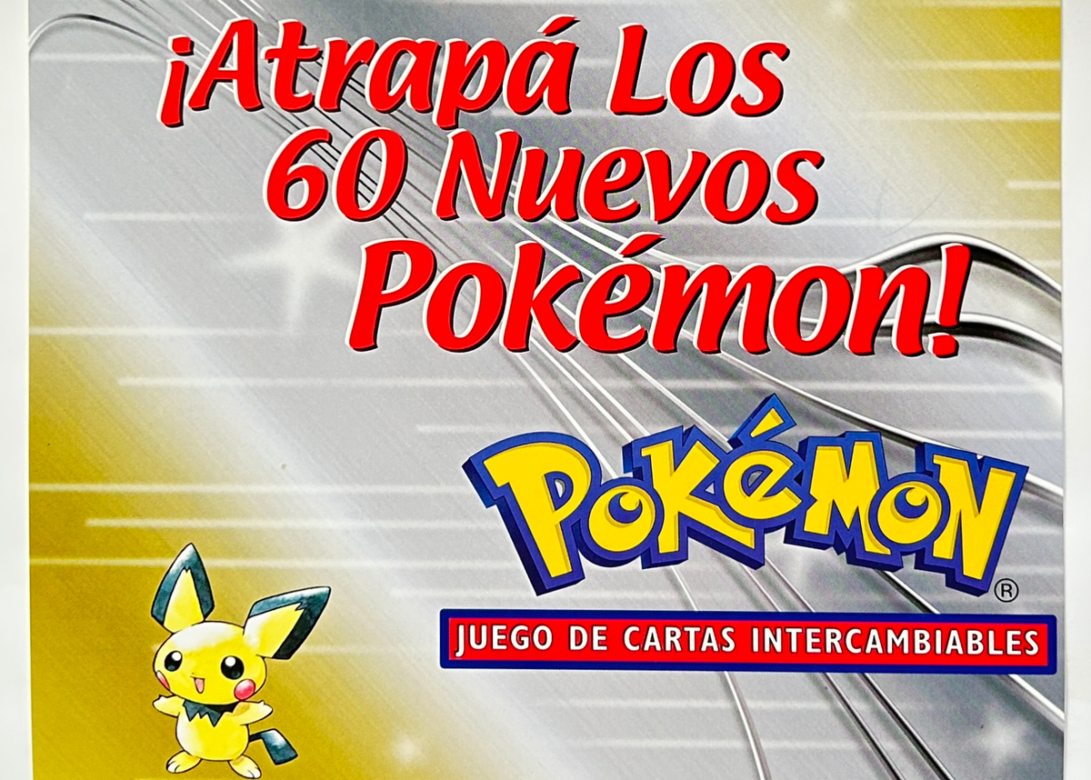 Offizielles Pokémon Neo Genesis Poster 2001 Wizards TCG Kunst Spanisch